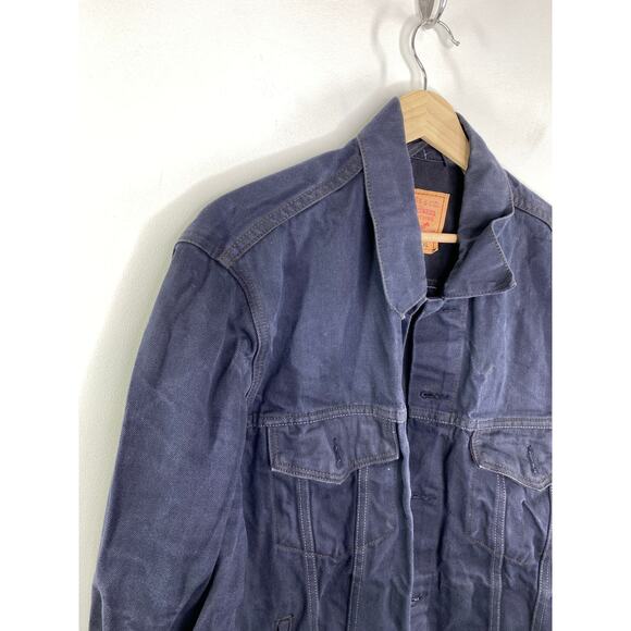 Levi's Blue Denim 100% Cotton Button Front Jacket Men's Size X-Large XL - Picture 4 of 8